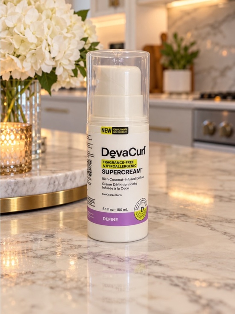 DevaCurl SUPERCREAM Fragrance Free Coconut Curl Definer 5.1 oz